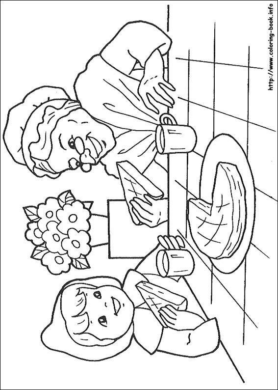 Little Red Riding Hood coloring picture